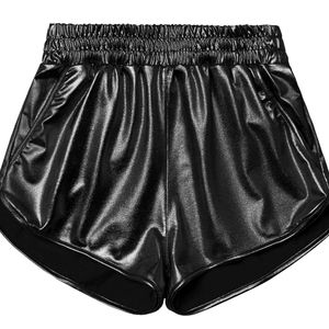 Pumpkino metallic shiny black shorts- New with tags